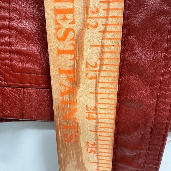 NORDSTROM POINT OF VIEW Vintage genuine leather button hooded jacket. SMALL - Picture 8 of 12